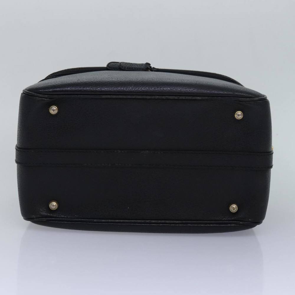 GUCCI Bamboo Vanity Hand Bag Leather 2way Black 013 2122 2491 Auth ar12149 - Picture 5 of 16